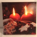Картина с LED подсветкой: свечи в новогодних сладостях